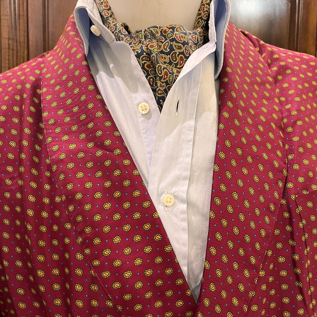 Vintage Fumagalli Silk menswear - Fumagalli Silk Robe Size 54 image 2