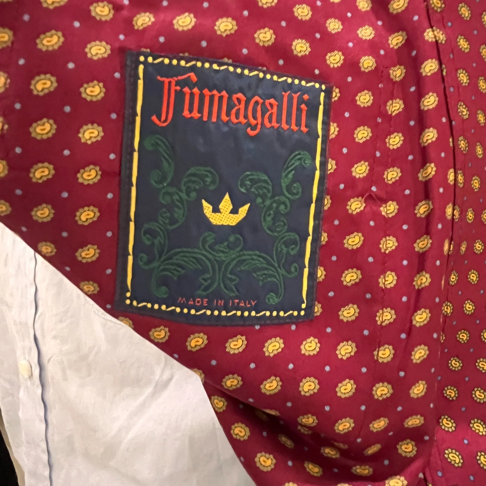 Vintage Fumagalli Silk menswear - Fumagalli Silk Robe Size 54 image 3