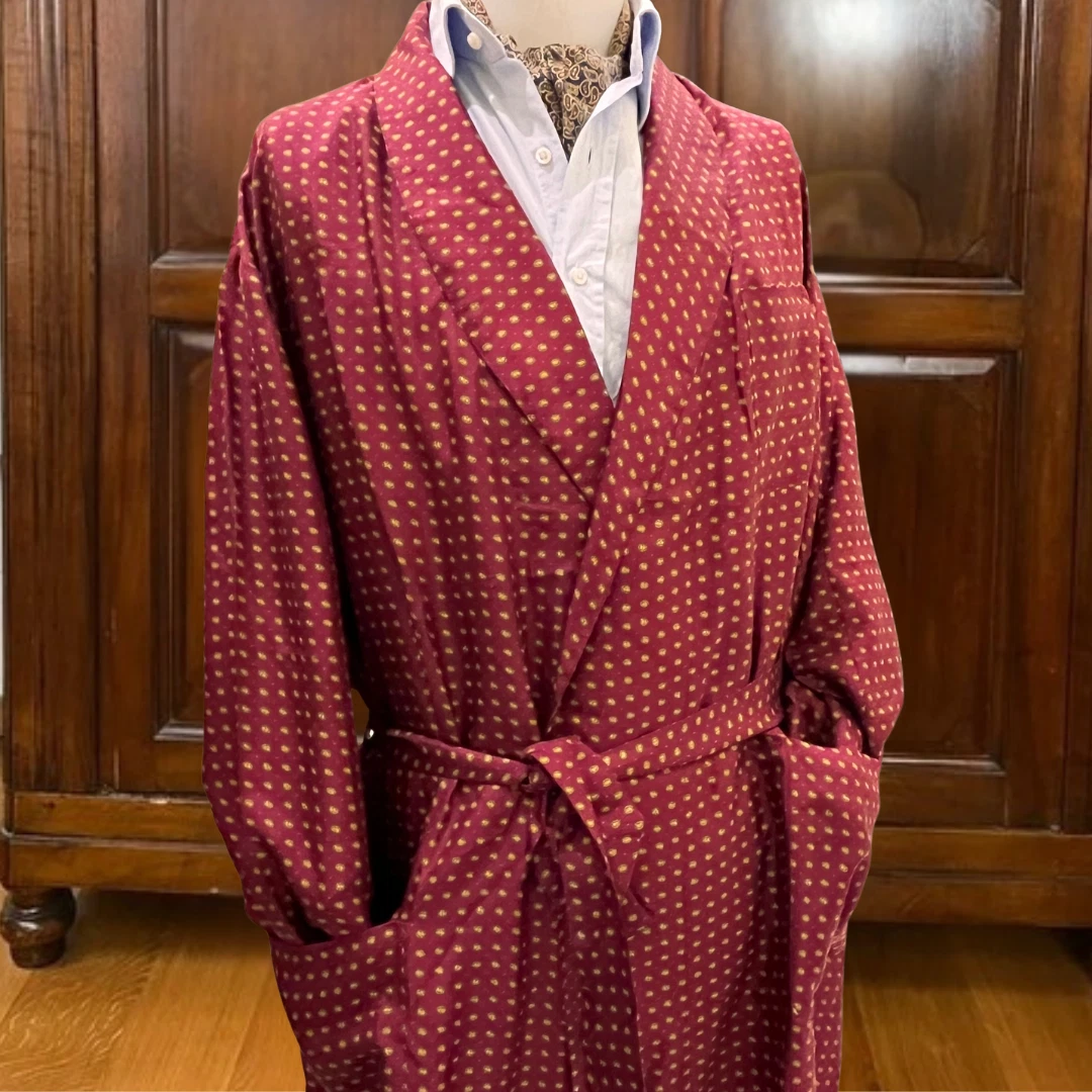 Vintage Fumagalli Silk menswear - Fumagalli Silk Robe Size 54 image 1