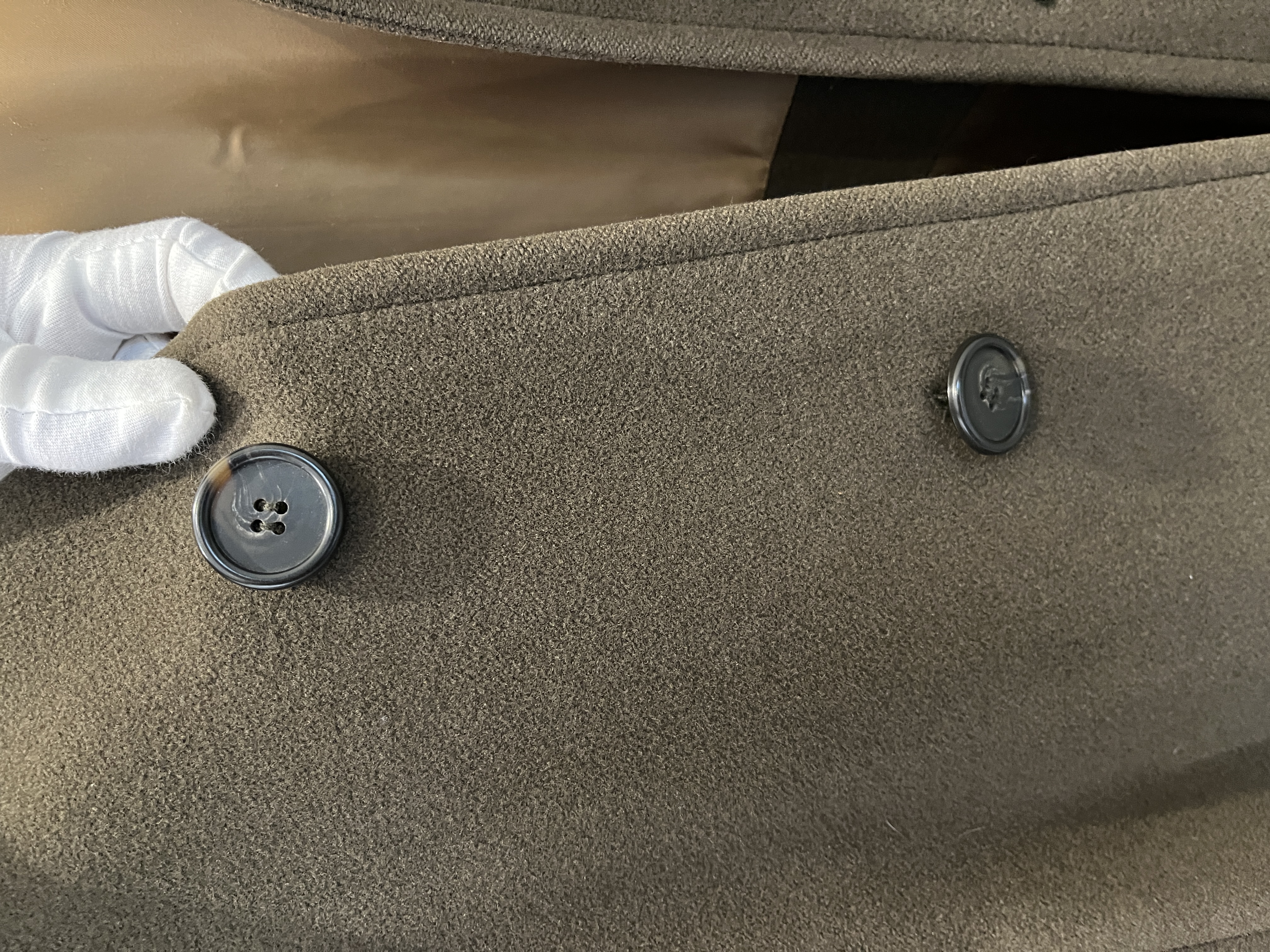 Vintage Corneliani Wool jacket - Corneliani Vintage Overcoat Italy 1980s Brown Wool Relaxed Fit Golden Lining image 3