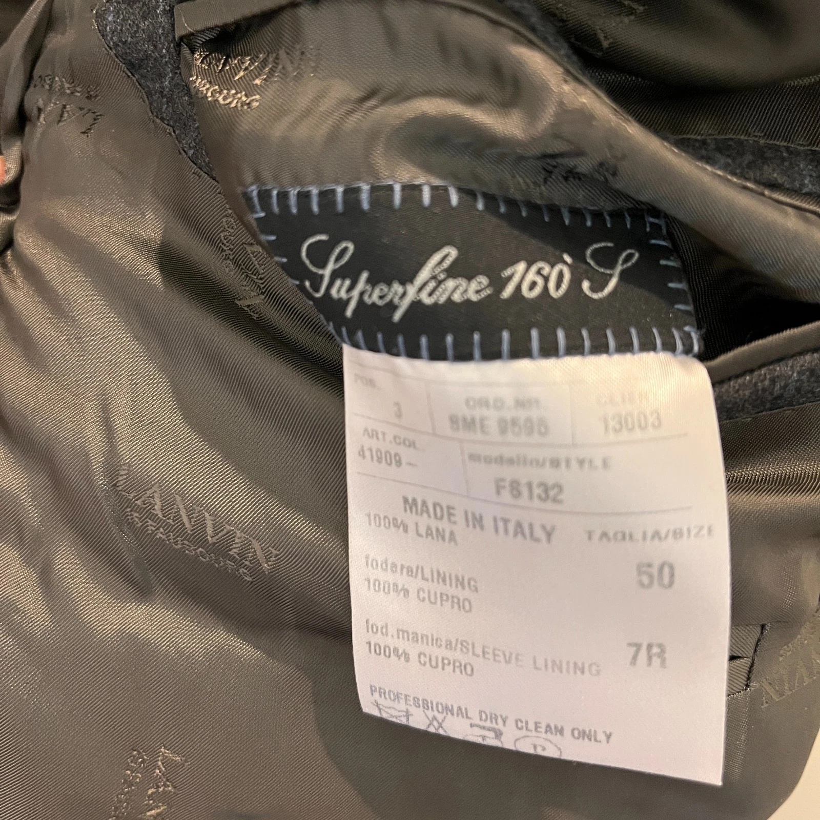 Vintage Lanvin Paris Wool/Flannel suit - Grey Pinstripe Flannel Suit by Lanvin Size 50 IT image 5