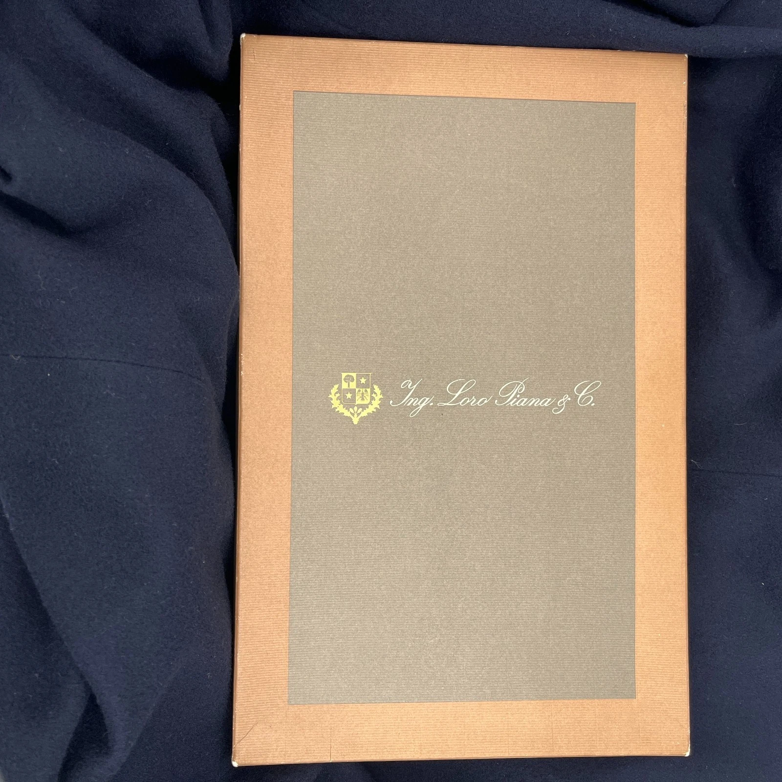 Vintage Loro Piana Cashmere scarf - Loro Piana 100% Cashmere Black Scarf Small Beige Floral Pattern image 5