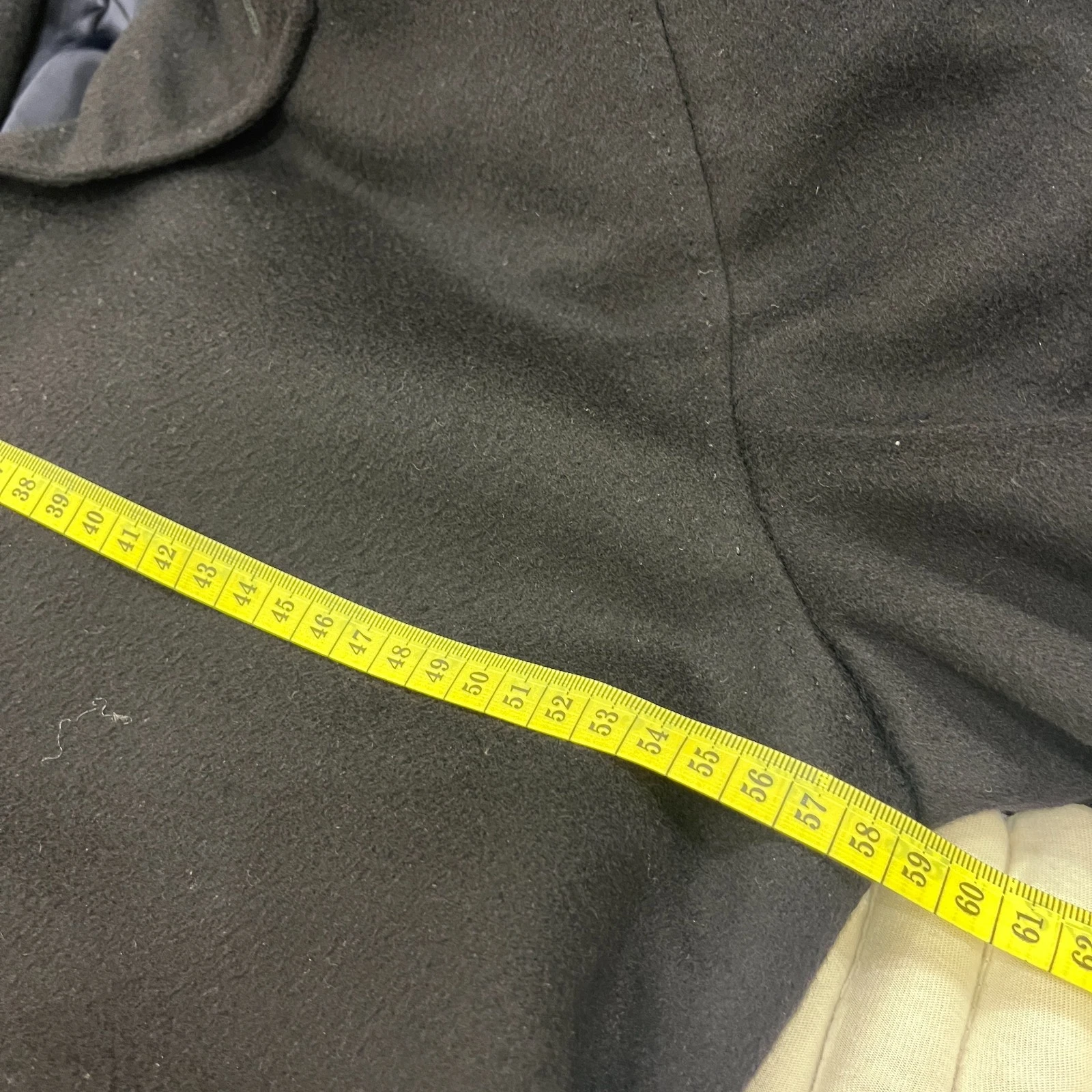 Vintage Made in Italy - Abla L'Uomo, Cagliari Cashmere jacket - 1993 Cashmere Dark Navy Overcoat with Raglan Sleeves and Belt FULL LENGTH image 11